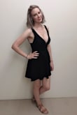 Perfect little black dress for a cocktail party or club. Love the plunging neckline. - Amber Y.
