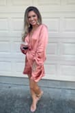 LADIES!! I am thankful I was able to order this dress ALONG with these high heels from Lulus For a fun fulfilled Valentine's Day!! Fitting was accurate! Color and material was high quality! Nothing but compliments from all the places I went to! Outfit was stunning from head to toe! I ordered a medium because dress is short. - Samantha H.