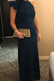 I LOVED wearing this dress!!  Just enough details to make it memorable.  The material is very thick, in a good way.  I only needed to take it up a hair in the bust line.  It hugs so nicely. - Margaret T.
