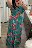 This dress is so pretty and it fits great! - Haley S.