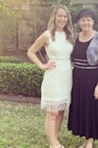 I bought this dress for my bridal shower, and it was perfect! I got lots of compliments. The only issue is the fringe might need to be steamed because it got a little wonky from being in the bag. - Shelley S.