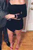 I ordered this dress for Valentine's Day. I chatted with a stylist because I was in deciding between a small and extra small. I ordered the small (probably could have gone with the exyta small) and it was a bit long on me and a bit big in the shoulders but I went and got it altered and it was perfect. It's very stretchy and comfortable. I highly recommend! - Taylor K.