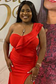 This is my second dress from Lulus and once again, it did not disappoint! I wore this for my aunts 50th dinner celebration and best believe everyone had their eyes on me! What I love most about the dress is the sophisticated fit that you get from wearing it! It just looks like it was tailor made for me! Quality is top notch too! I bought this in a size large and I'm not wearing a bra! Just a shape wear! - Ofure M.