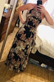 Good fit! Wore it to a wedding! Lots of compliments! Make sure you have a good bra. - Brittany C.
