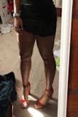 Color is very vibrant! Were a little tight on the toes but it wasn't an issue. Would definitely purchase these in more colors in the future! - Cali L.