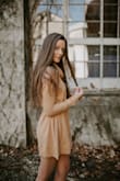 I am so impressed with this sweater dress! The neck isn't tight or uncomfortable at all and the material is so cozy and high quality. I would HIGHLY recommend. The only 'problem' (but not really a big deal) was that the sleeves were a little tight so if you like a more oversized fit, size up! - Anna P.