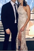 Loved this dress! Perfect length with my heels without any alterations. - Brittany B.