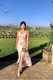 This dress fits me as if it was tailor-made. I wore this flowery maxi as a guest to my friend's "rustic themed" wedding at a beautiful winery in Southern California, and it was great for the occasion. The only thing I wish is that I had incorporated the hair scarf that came with the dress in my outfit that day too. - Danna Z.