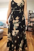 I bought this dress to attend a few weddings in the summer and it is perfect. Super light and flowy, just the right length, and flattering. Only thing was it was more low cut than o was expecting so had to buy a strapless bra, but that was minor. Overall, I would recommend this dress. - Haley B.