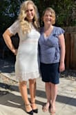 I bought this dress for my bridal shower and I loved it. It fit perfectly and was super flattering. I got so many compliments on it. I definitely recommend it! - Megan S.