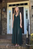 I wore this dress for my senior prom and it was perfect fit and very flattering. I wore 2 inch heels with it, which made it a little short, but if I did not wear heels it would been a perfect length. Very flattering on various body types, and the material was very nice! Truly recommend for various occasions. I plan on wearing this for my sorority formal in a couple weeks! - Katie B.