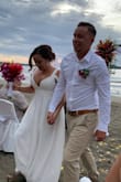 This dress was absolutely perfect for my destination beach wedding! It was flowy and kept me cool in the sun. The bust was perfect and I didnt need a bra or have any worries about anything slipping out. It was exactly what I'd hoped it would be. I'm short so I did have the dress hemmed easily and then it fir perfectly. - Melissa R.