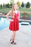Bought for homecoming for my daughter and it was perfect. Loved it so much we bought in white as well. She is tiny and the XS was very flattering. - Nicole P.