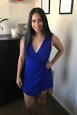 This dress is so cute and made me feel super confident. It was a little big on the top. The shoulder part slid down a few times, but the rest fit really nicely, and it wasn't that big of a distraction. - Katarina M.