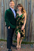Overall, I would wear this dress again. The velvet green is vibrant and compliments the sheer flower details. Yes, the flowers are shear, but the slip covers what is needed. The slip is very short on y'all women and the cut is pretty low. I recommend safety pinning the slit and the cleavage area If you want to be comfortable! - Raya M.