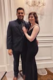Bought this dress for a formal at my school and am so happy with my purchase. The dress was flattering and showed off my curves. The material is stretchy so it was comfortable for dancing. - Heather R.