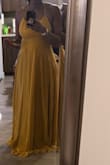 Was hoping this would be a little more casual sexy dress but it's made out of like prom material dress. It's way too long and the split isn't very visible. It's pretty but if I was 5 inches taller. - Monique R.