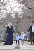I wore this dress for family photos and it looked so great! I would definitely recommend. It's very flattering and looks so pretty on! I bought all the colors to try but ended up using the navy. They were all gorgeous and I wish I could have kept them all. - Katherine D.