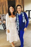 I wore this dress to my bridal shower, and got lots of compliments! It fit and looked great! Very comfortable! The small cutouts for the lace circles are very nice! - Jennifer D.