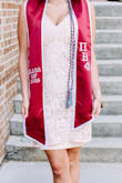 I wore this dress for graduation and loved it! It fit true to size - Meghan M.
