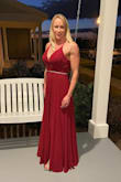 I tried on dresses at a dress shop (wedding and prom dresses) and found a dress dress similar, simple but elegant and almost paid 420.00 for it. Luckily I waited one more day for this dress to come in. Quality is great. Fit it great. Many compliments! - Celia B.