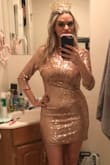 When I die, I want to be buried in it. The fit is amazing, the sparkle is perfect, I've never had a more perfect dress! - Angela D.