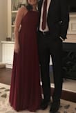 This dress was simple and lovely, so comfortable! It was a little bit too long, probably if I had ordered XS it would have been better, but I was pretty happy with the result. Loved it! Recommend it 100% - Laura V.