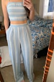 Love this 2-piece jumpsuit. Pants were a little long. - Perri N.