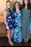 I ordered a size smaller than I usually would as this dress was not form fitting (I normally wear a size small). This dress fit me perfectly! It was beautiful and just the right thing for the baby shower/luncheon that I was attending. I received quite a few compliments on the dress. - Lori C.