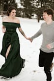 I got this dress for my engagement pictures, and it looked beautiful! I had to return the first dress and get an XS, and it was a little difficult to iron, but in general I really liked it (plus it has pockets!!) - Kayla C.