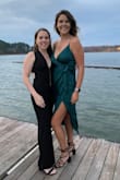 I absolutely loved this dress! My only note is that the model is holding the dress so the slit is not that obvious. I had to pin back the fabric to replicate the slit. - English L.