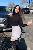 First time for me ordering from LuLu and Im glad I did , I ordered this mini skirt And the black body suit for my daughter, it looks exactly like the picture And she was very happy with it - Suad Y.