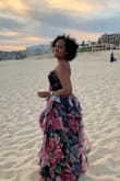 Beautiful print, cut  and fitting!! Great selection of a sunset beach wedding! This dress gave me all the feels. - Karine-beverly H.