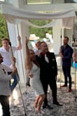This was the dress that I changed into when our afternoon party suddenly turned into a Surprise Wedding.  

Everyone was stunned.

The dress was perfect. - Howard H.