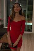 I ordered a small which I normally am and it ran big from this website so I returned it and ordered the XS. It fit perfectly. It was comfortable, made well, and most importantly made me feel sexy without looking skimpy! My boyfriend loved it for our valentines dinner date. - Liahna H.
