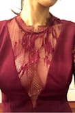 It was my first time buying from Lulus and I'm actually quite impressed with the quality of dresses so far. This mermaid burgundy dress is the perfect dress for fall photo shoot or fall/ winter event. The lace is so pretty! But I have to tell you, lulus dresses are long! I'm on the petite short side (5'3) and had to take it to my seamstress to hem it. The hemming cost more than the dress though! I guess that's the downside of being short. I'm wearing 4 inch heels and it just sweeps the floor. Overall, it fits perfectly and the material is thick enough and a bit stretchy so you won't feel like confined. Very comfortable. I do love it! - Melanie S.