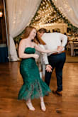 I loved the color, it was perfect for a late-fall wedding! I'm smaller busted, but it fit me perfectly. The bottom also had a  lot of movement which made for a better night on the dance floor! - Maureen S.