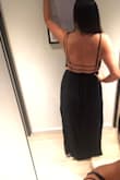 Long enough for someone tall!!!
The struggle of finding a long dress when you're nearby 6ft tall is unbearable. Till now. 
Love this dress! Was perfect for a cool night out in Miami. Tons of compliments! - Lia Z.