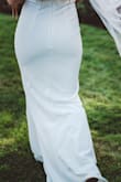 Pros: Photographs well, simple, easy to alter, feels comfortable (stretchy)!
Cons: The seam in the middle, was a little hard to find shape wear that you couldn't see the seams with. 
Over all: Worth every penny! Try it :) - Faith K.