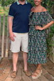 Have this dress in this pattern and in white! Wore this to dinner on my mini-moon. Always receive lots of compliments when I wear it! Super comfortable, and can be worn casually or dressed up. - Jessica B.