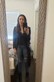 I love this top, it looked amazing with a blazer and without it! Normally I'm not a fan of polka dots, but this top changed my mind about polka dots. It was a little big on the sides, but once I tucked it in jeans, it was not a big deal and looked great. - Erica L.