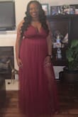 The dress was better than I expected. It was a little long, even with heels on but I wouldn't change it. - Trina L.