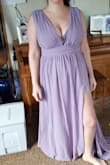 Dress is comfortable and beautiful. But the length is extremely long and the top is loose on me so I will probably get the shoulders taken in like an inch and the length hemmed but other then that I love it. - Julie A.