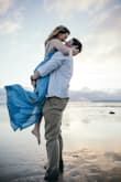 This dress was perfect for my beach engagement shoot. It was way too long for me, but worked since it has slits. The straps were also too long, but wasn't that noticeable in most photos. If I had time I would have gotten alterations done on it. - Kyra S.