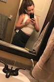 So soft! Can wear regular or sports bra without straps showing. I'm glad I ordered a size up. It fits perfectly! - Josie L.