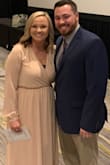 I wore this dress to an awards banquet for my husbands work. Great quality, very flattering fit, and I got a ton of compliments! Under the bust is elastic and I had to have it taken in just a little because it was giving a saggy look. Fit a little large under the bust, but if I would've sized down I would've never gotten in the arms! I loved it and would totally order it again! Every where has a little stretch to it except the arms. The double layer is also everywhere but the arms. The bust area isn't stitched so I had to wear something underneath otherwise when I bent over everyone saw my lady bits. - MaKenlee W.