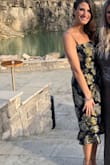 I was attending a black tie optional wedding and I loved how this dress stood out in the sea of black dresses! Perfect length and I received so many compliments all night! - Gabriella R.
