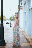 I can not gush about this dress enough... total class! The quality and stitching is excellent. The colors were even more alluring in person. As a 5'9 woman (who is also often in 3 inch heels) I struggle to find delightful dresses which are actually floor length. I was so overjoyed to find such a stunning, well-fitting piece. I've worn this dress for my business cards (pic below), to a wedding and several day/evening events. The amount of compliments and inquires as to where I shop are endless. You're going to FALL IN LOVE! THANKS LULUS!!
Oh and P.S.- I just ordered my second floor length piece and I'm counting the seconds until it arrives! - Karen N.
