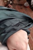This dress is beautiful and made nicely but it is not emerald green it's so dark it's almost black. - Monica B.