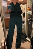 The outfit is VERY long because I am 5'2, but is very flattering everywhere else! Worth getting hit hemmed and having it as a part of your wardrobe. - Sydnie S.